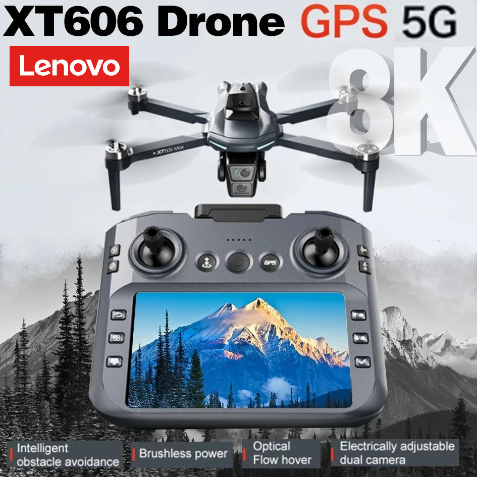 Drone Multispectral - Lenovo XT606 Drone Professional 8K HD