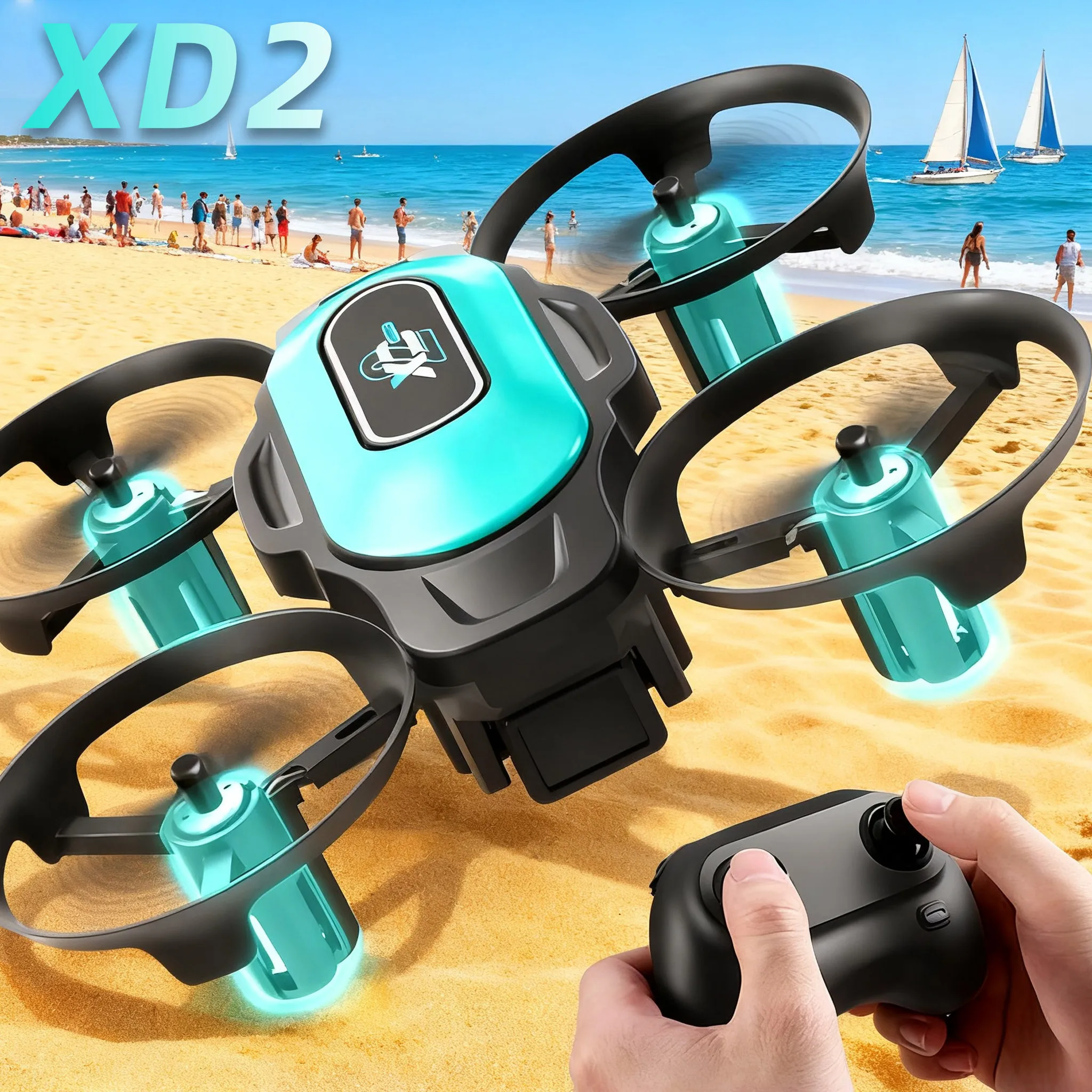 Drone Video Production - XD2 Mini Drone, 360° Stunt Flips,