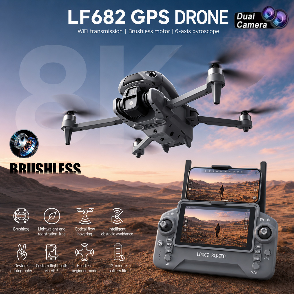 Drone Multispectral - New LF682 Drone 8K Dual Camera