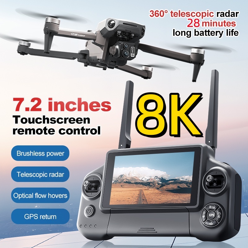 8K 3 Axis Gimbal Brushless 7.2 - Drone Cinematic review and price