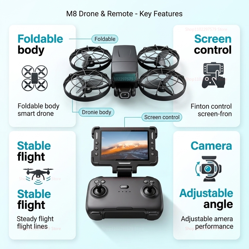 New Drones M8 GPS 8K Professio - Drone Multispectral review and price